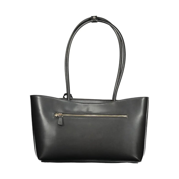 Guess Jeans Nero Poliuretano Woman Handbag