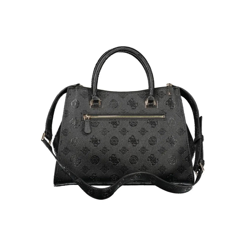 Guess Jeans Nero Poliuretano Woman Handbag