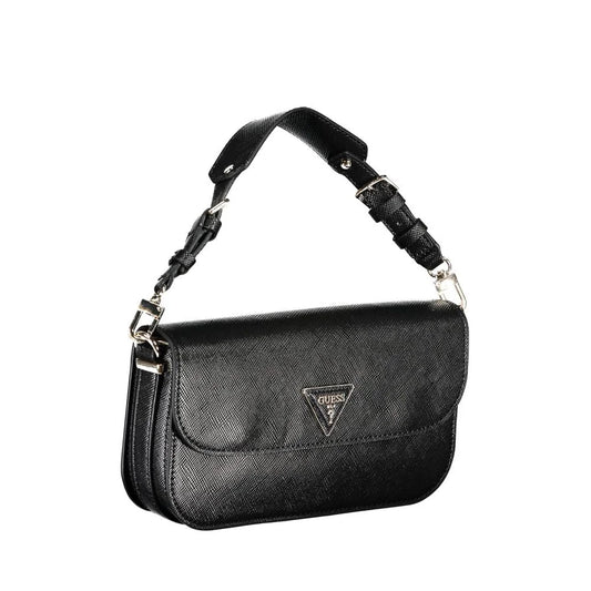 Guess Jeans Nero Poliuretano Woman Handbag