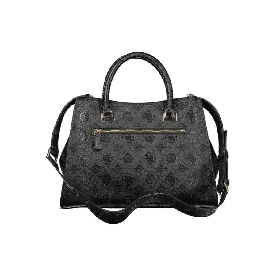 Guess Jeans Nero Poliuretano Woman Handbag