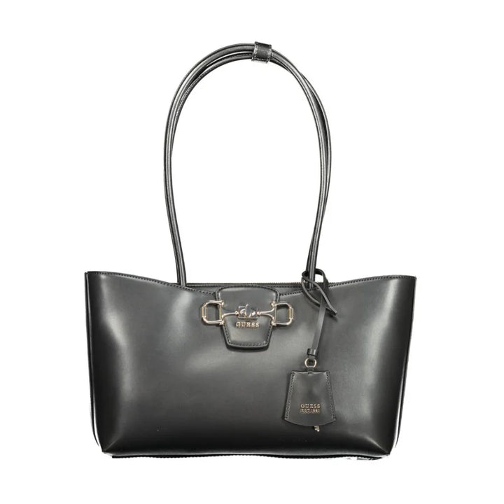 Guess Jeans Nero Poliuretano Woman Handbag