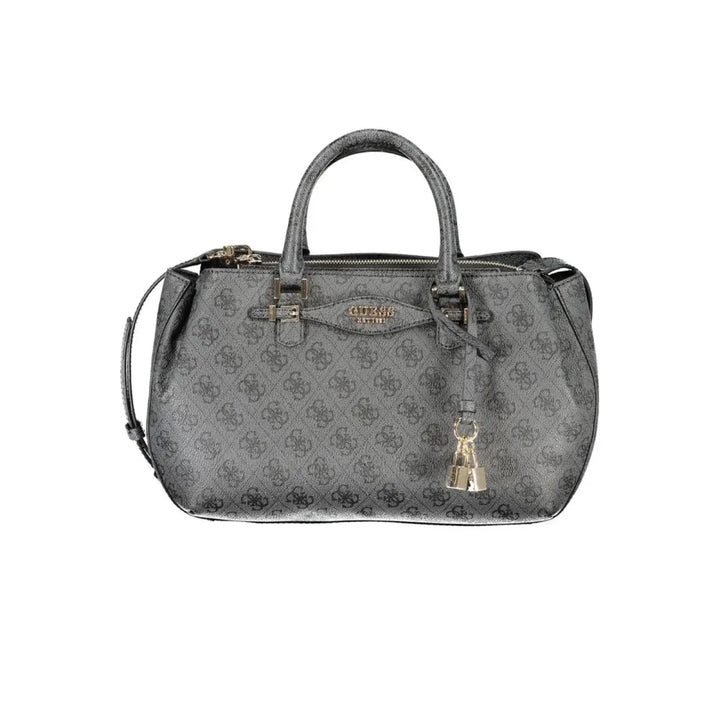 Guess Jeans Nero Poliuretano Women Handbag