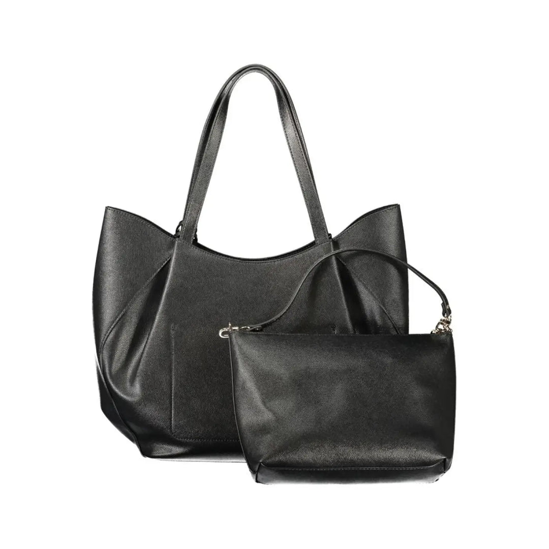 Guess Jeans Nero Poliuretano Women Handbag