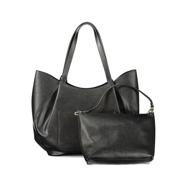 Guess Jeans Nero Poliuretano Women Handbag