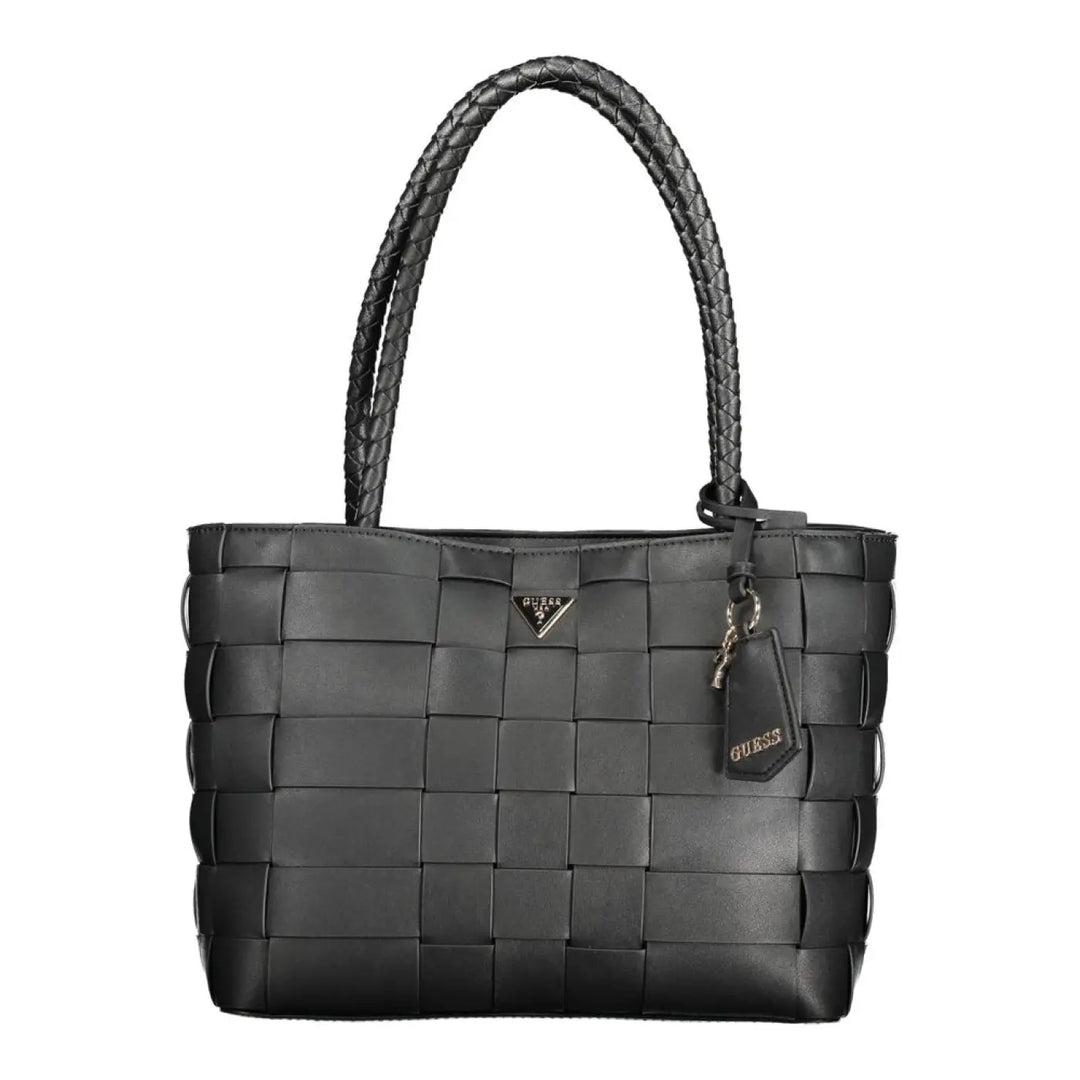 Guess Jeans Nero Poliuretano Women Handbag