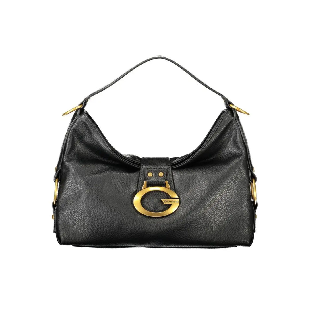 Guess Jeans Nero Poliuretano Women Handbag