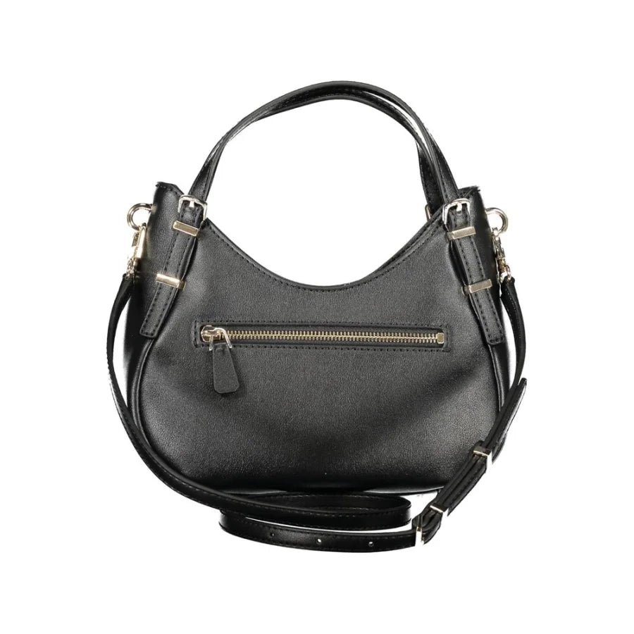 Guess Jeans Nero Poliuretano Women Handbag