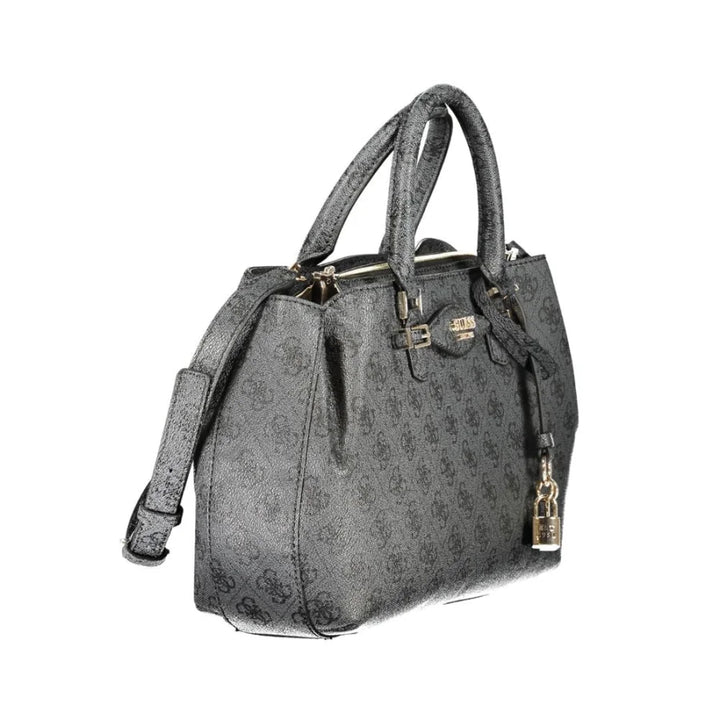 Guess Jeans Nero Poliuretano Women Handbag