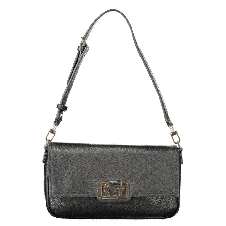 Guess Jeans Nero Poliuretano Women Handbag