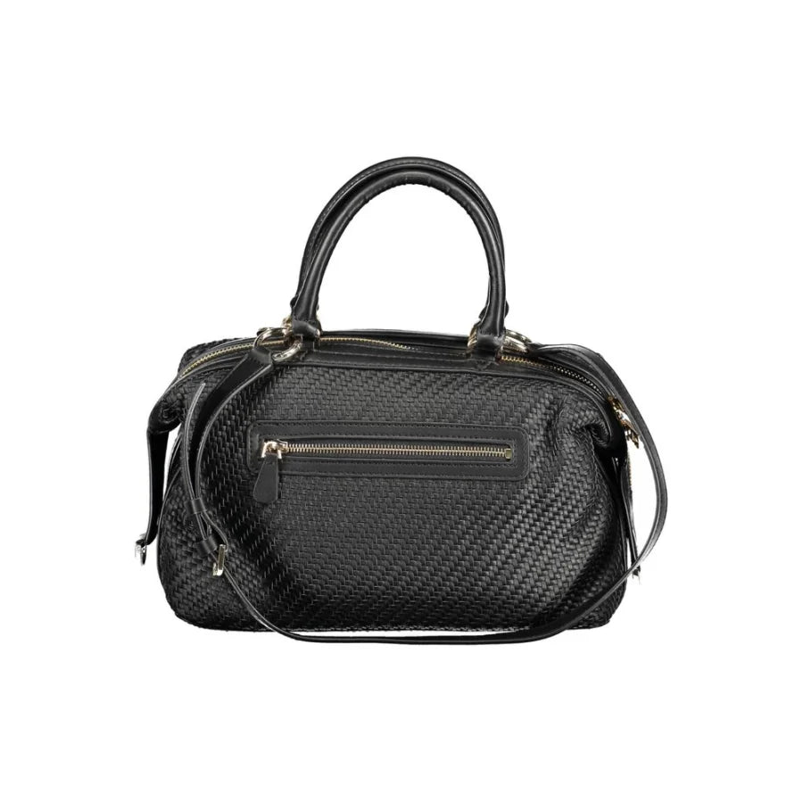 Guess Jeans Nero Poliuretano Women Handbag