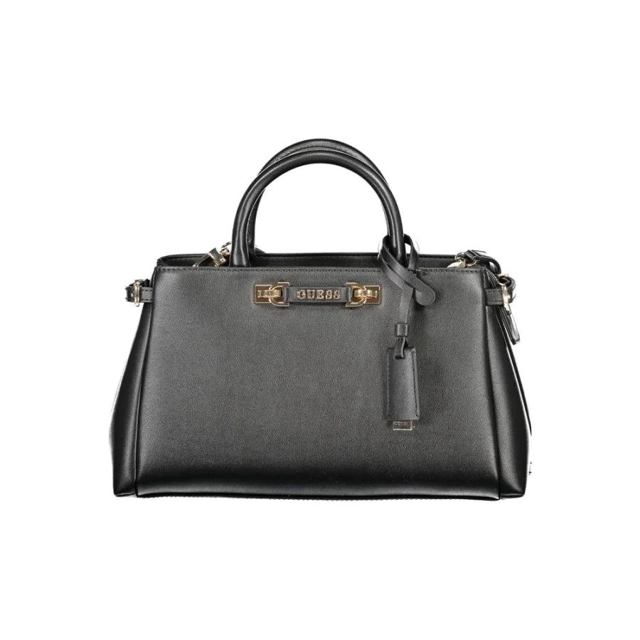 Guess Jeans Nero Poliuretano Women Handbag