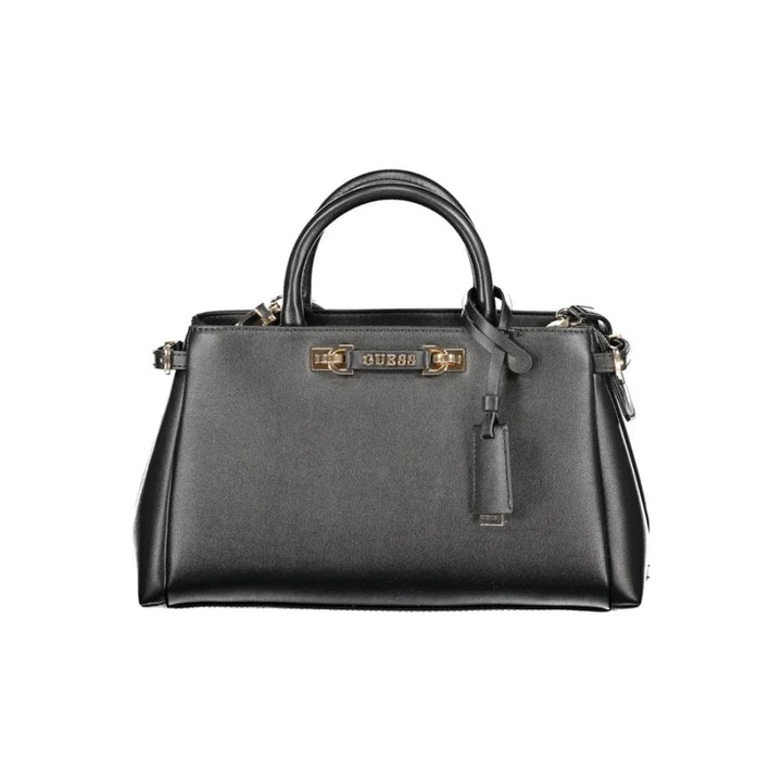 Guess Jeans Nero Poliuretano Women Handbag