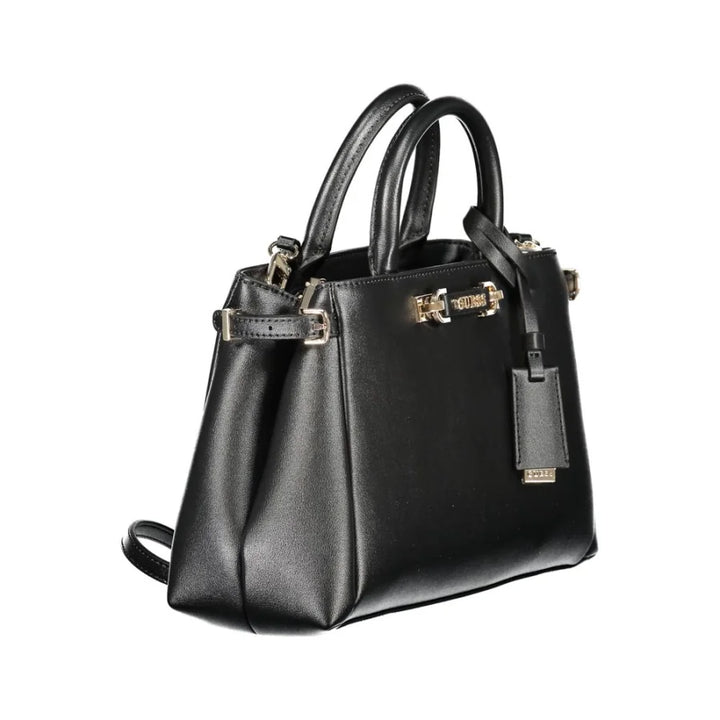 Guess Jeans Nero Poliuretano Women Handbag