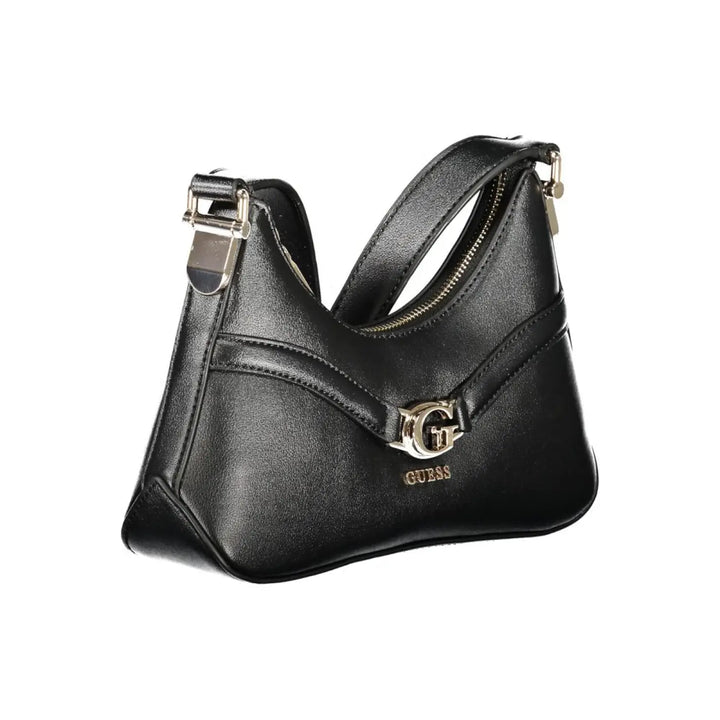 Guess Jeans Nero Poliuretano Women Shoulder Bag