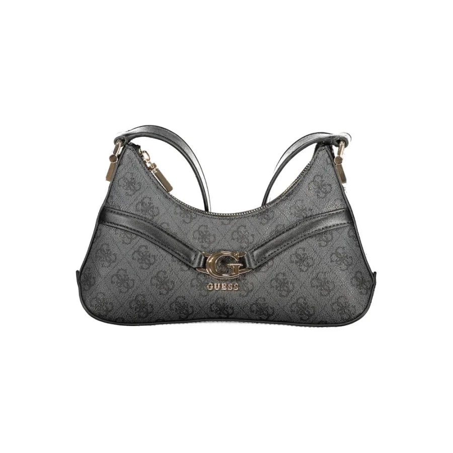 Guess Jeans Nero Poliuretano Women Shoulder Bag