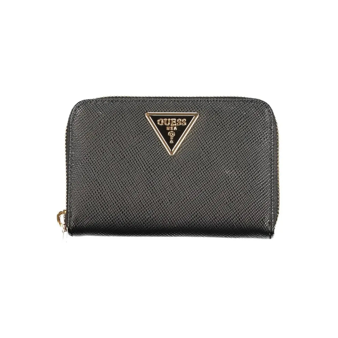 Guess Jeans Nero Poliuretano Women Wallet