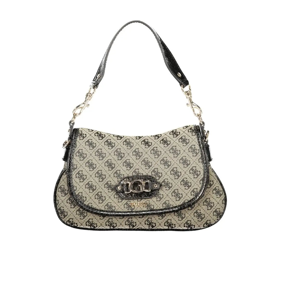Guess Jeans Nero Polyester Womens Bag with Adjustable and Removable Strap