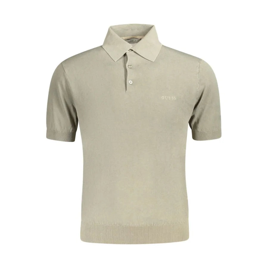 Guess Jeans Verde Cotton Mens Polo Shirt