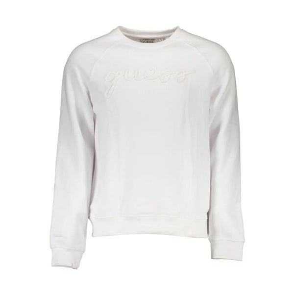 Guess Jeans White Cotton Men Sweatshirt