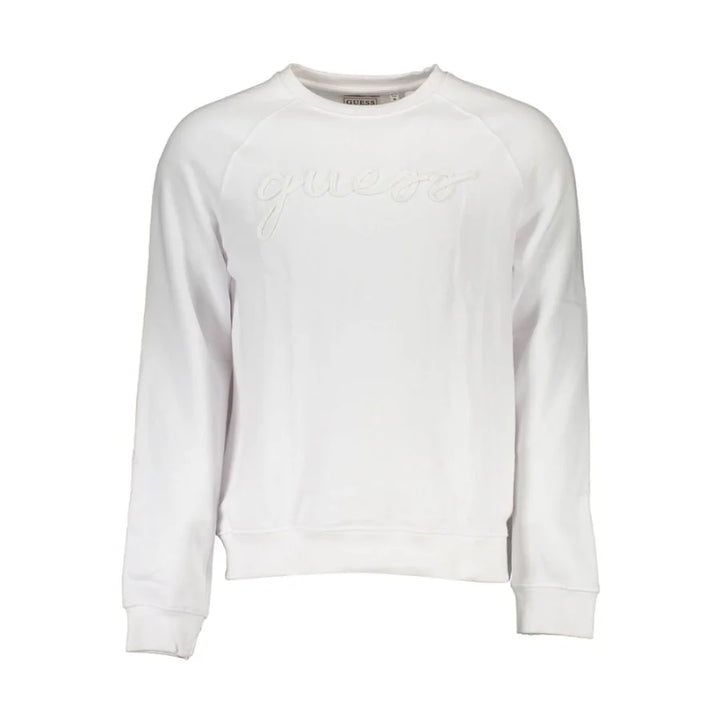 Guess Jeans White Cotton Men Sweatshirt