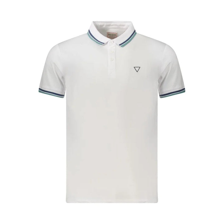Guess Jeans White Cotton Men’s Polo Shirt