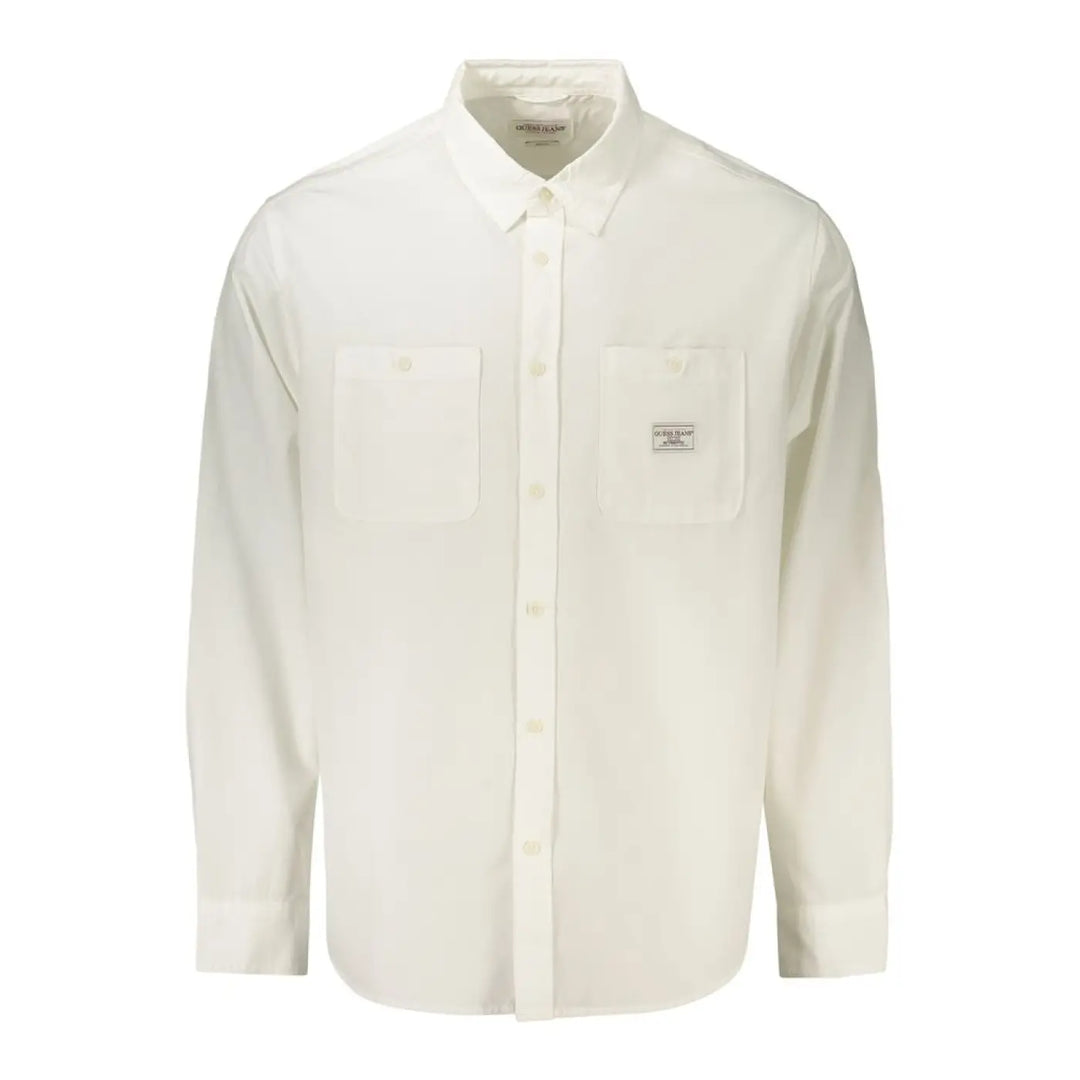 Guess Jeans White Cotton Men’s Shirt