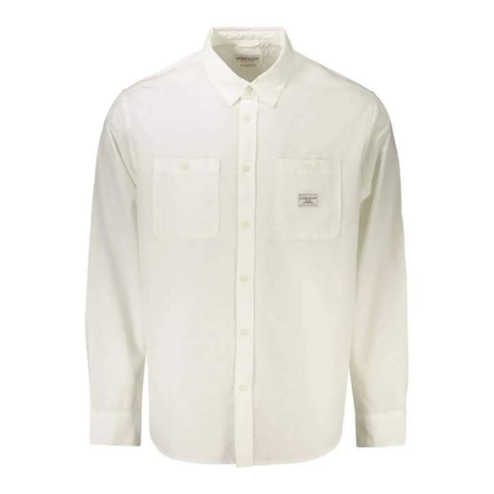 Guess Jeans White Cotton Men’s Shirt