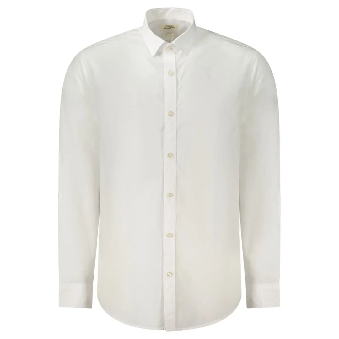 Guess Jeans White Cotton Men’s Shirt