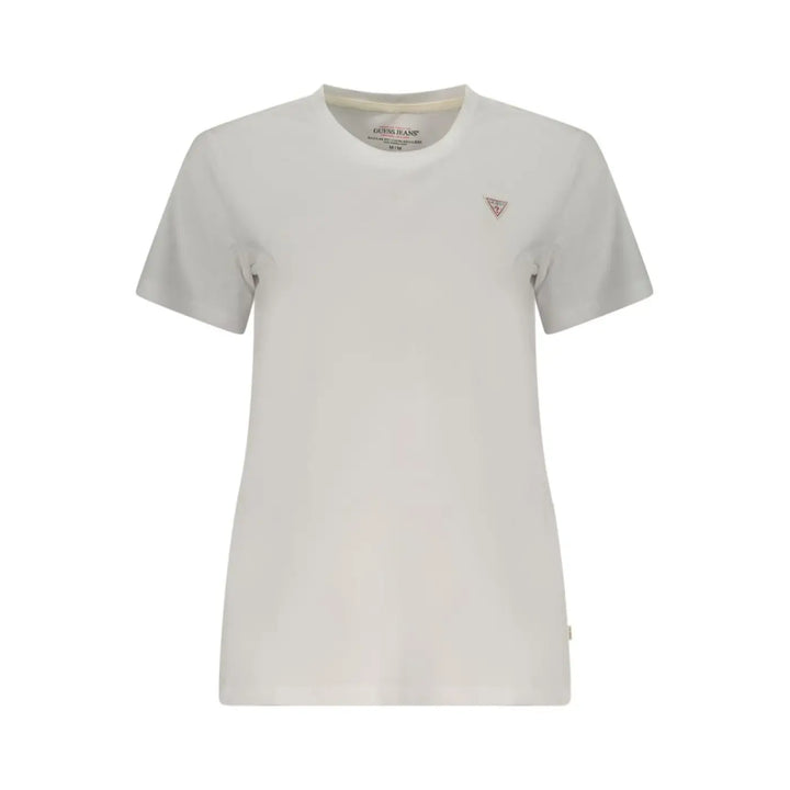 Guess Jeans White Cotton Women T-shirt