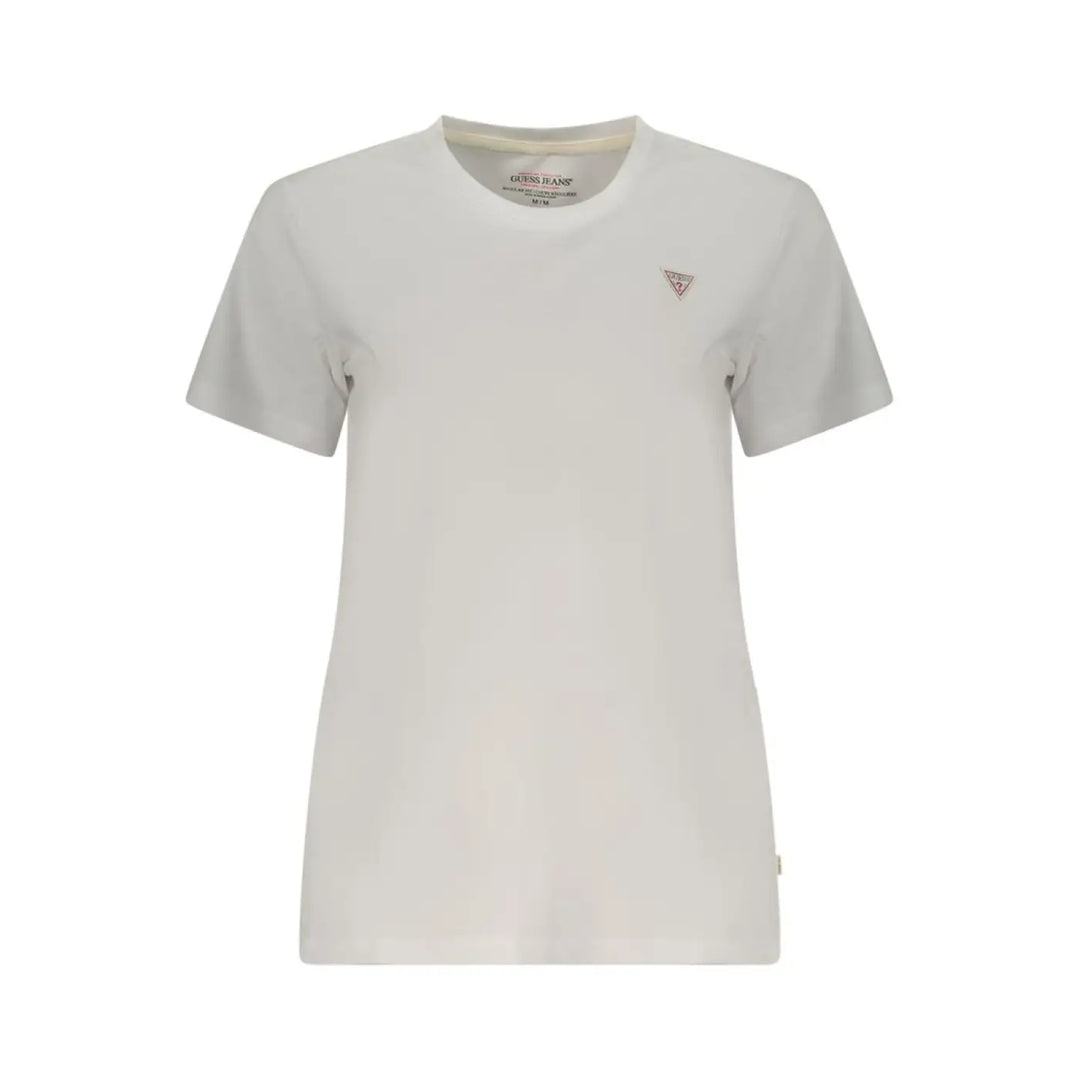 Guess Jeans White Cotton Women T-shirt