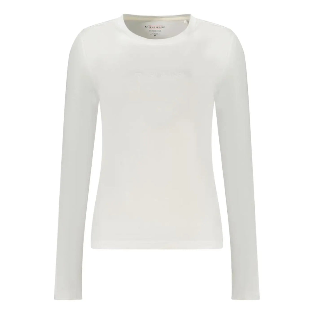 Guess Jeans White Cotton Women T-shirt