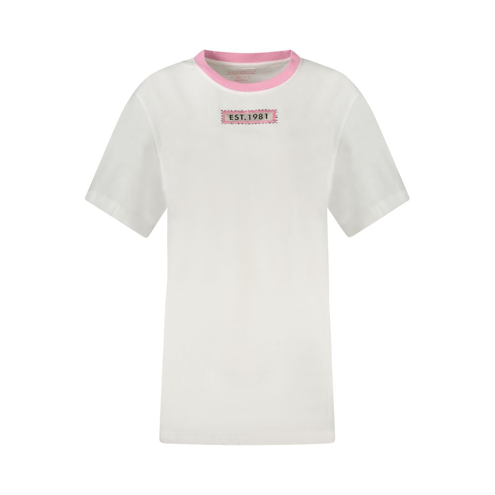 Guess Jeans - White Cotton Women T-Shirt