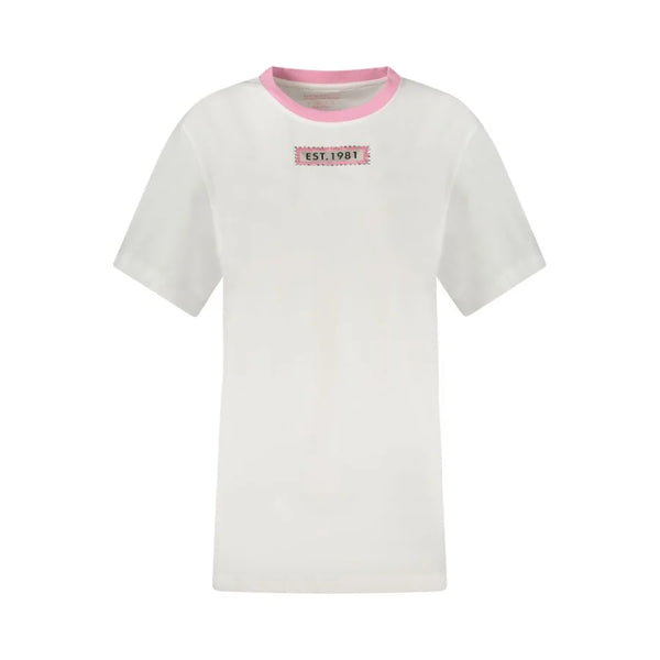 Guess Jeans White Cotton Women T-Shirt