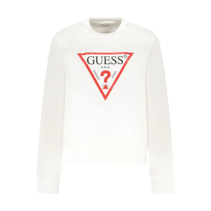 Guess Jeans White Cotton Women’s Sweatshirt