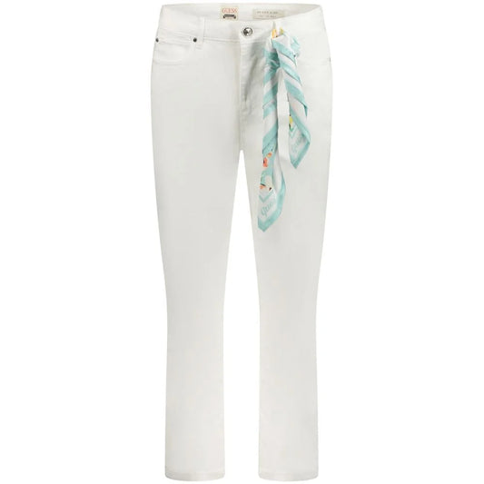 Guess Jeans White High Rise Skinny for a Chic Seamless Silhouette