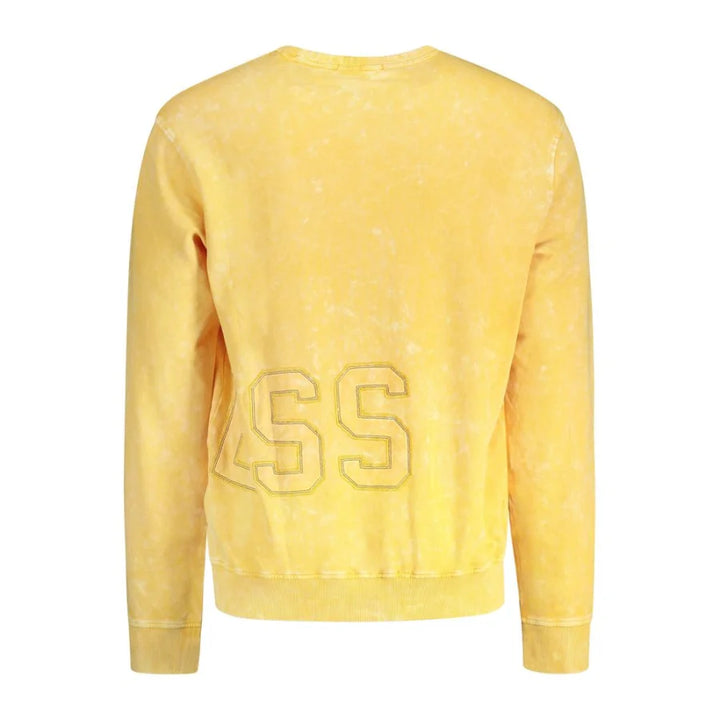 Guess Jeans Yellow Cotton Men Sweatshirt
