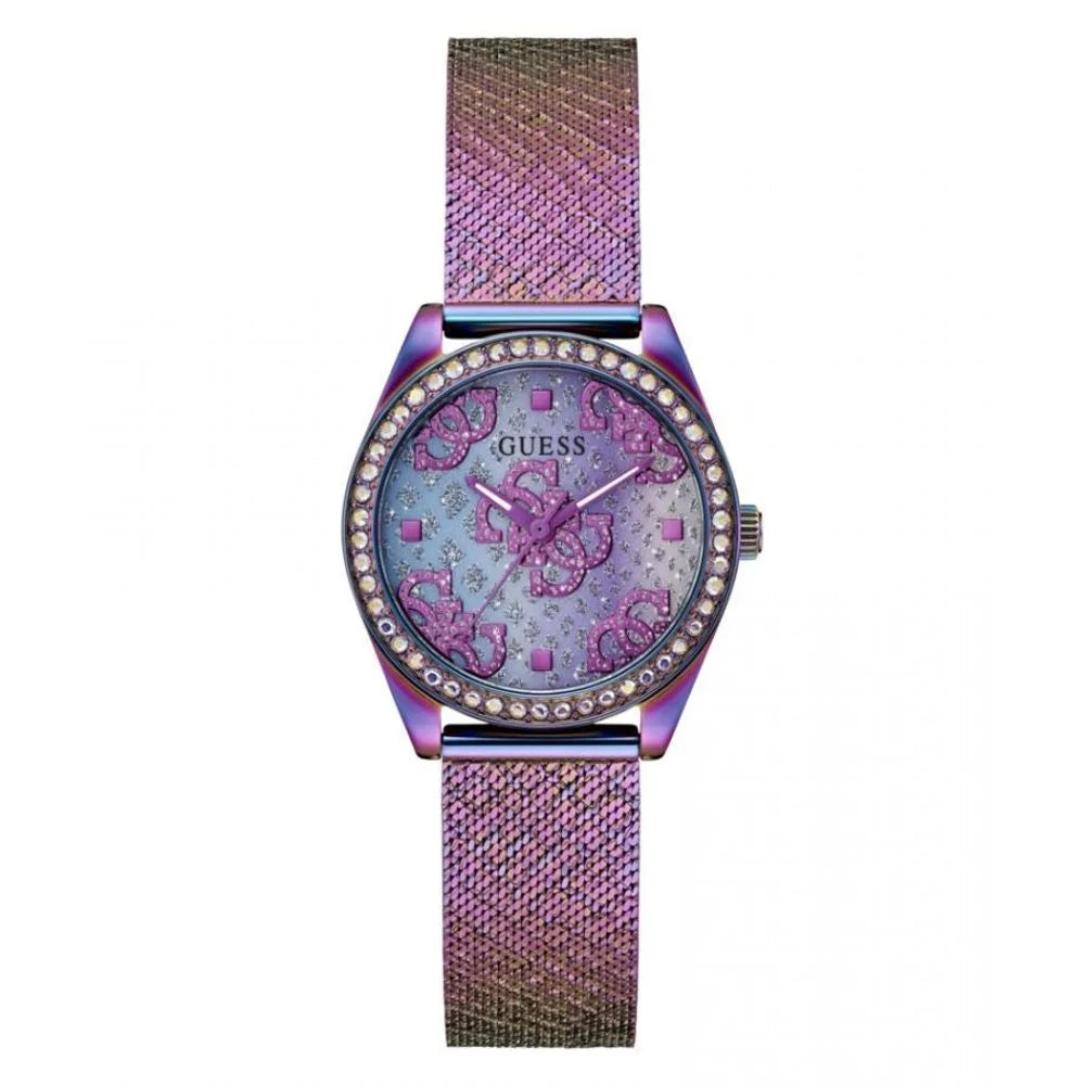 Guess Multicolor Stainless Steel Analog Watch with Mineral Glass Dial