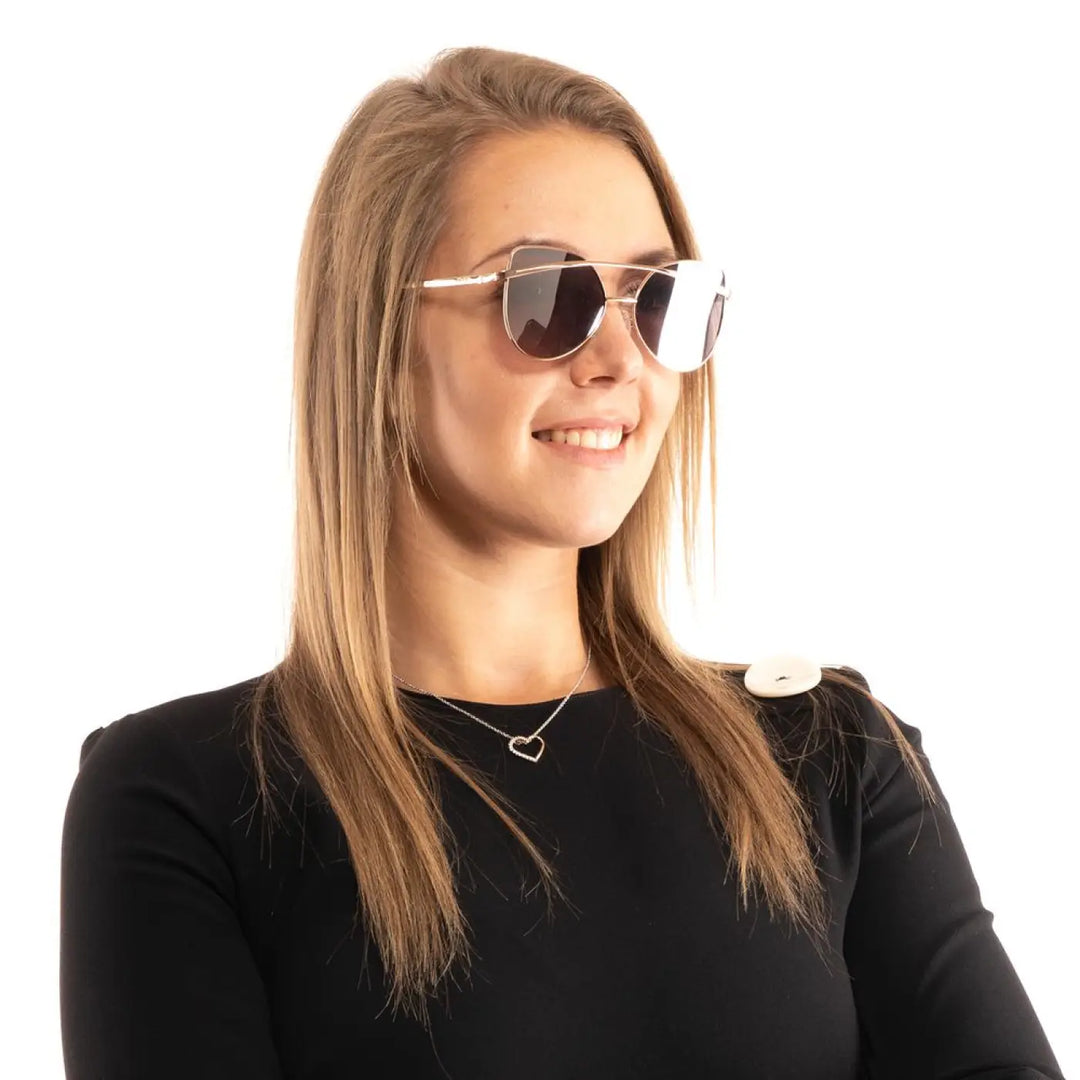 Guess Rose Gold Metal Sunglasses