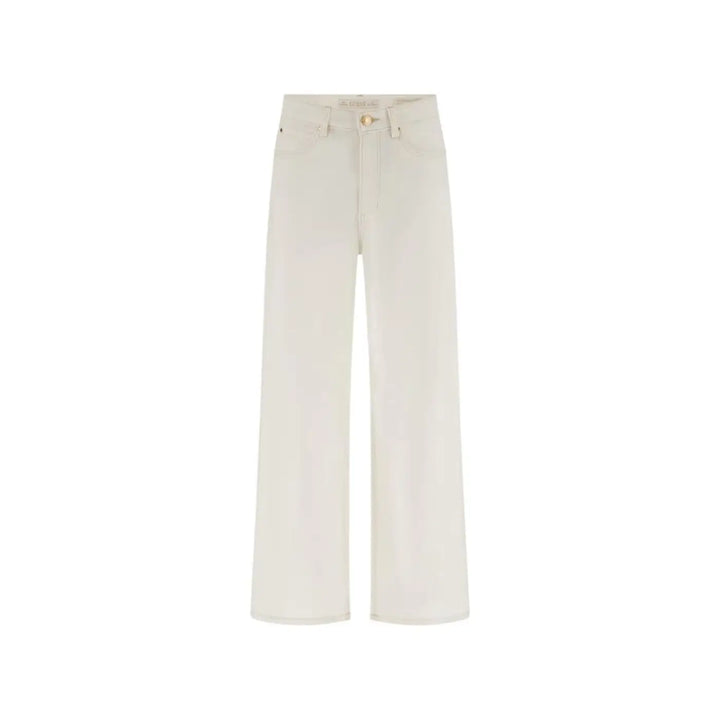 Guess White Cotton Casual Pants