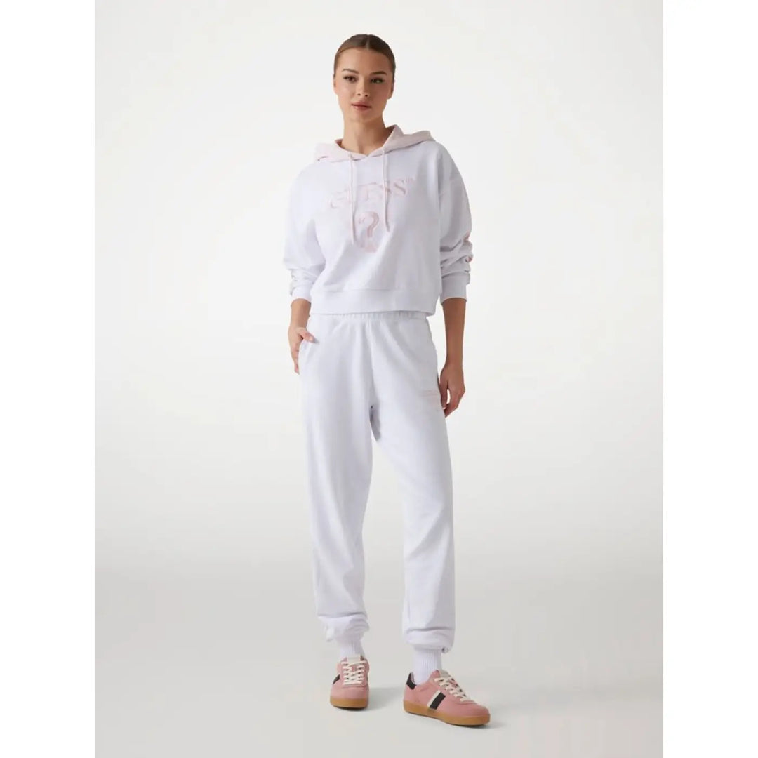Guess White Cotton Sweatshirt