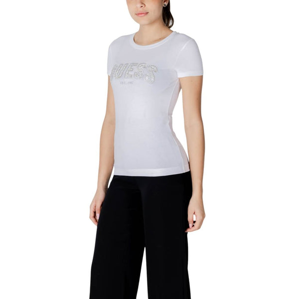 Guess - White Cotton T-Shirt