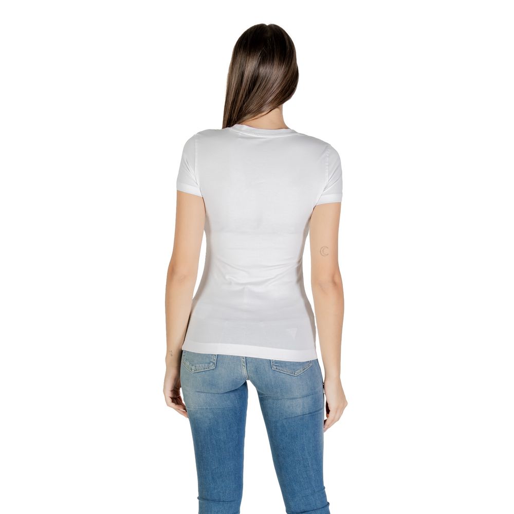 Guess - White Cotton T-Shirt