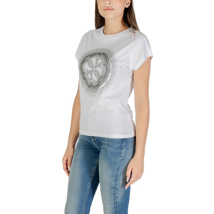 Guess - White Cotton T-Shirt