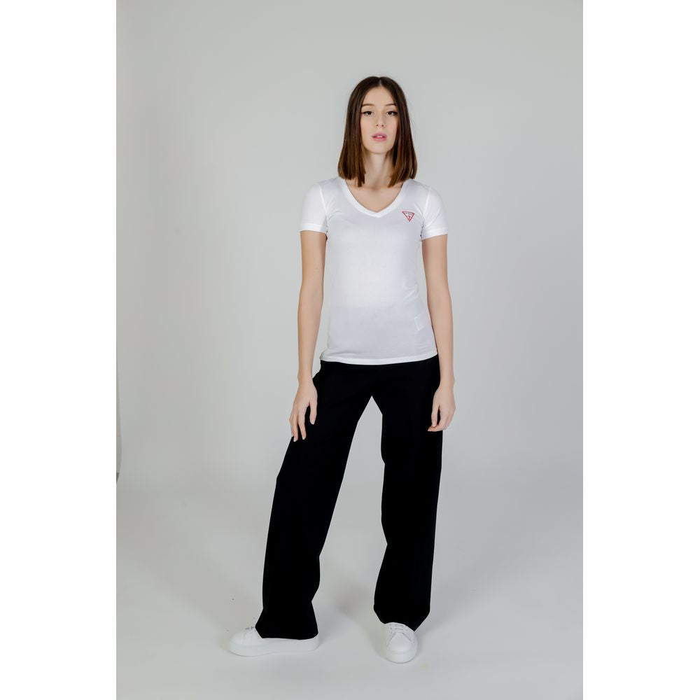 Guess - White Cotton T-Shirt