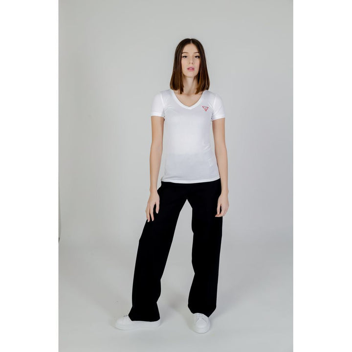 Guess - White Cotton T-Shirt