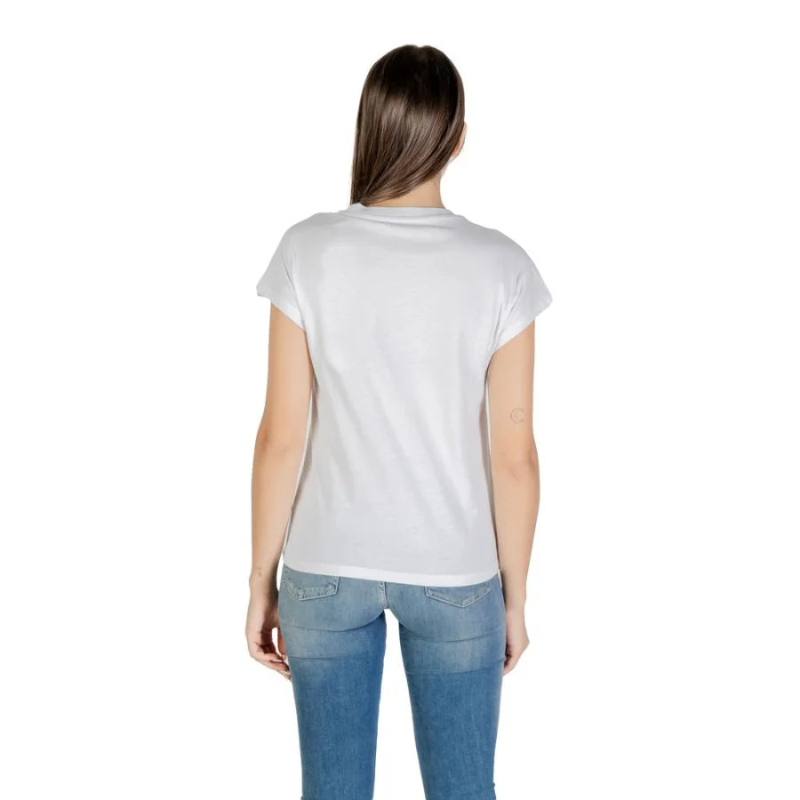 Guess White Cotton T-Shirt