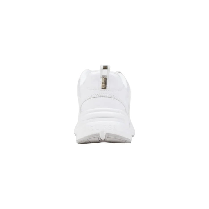 Guess White Polyester Chunky Sneakers