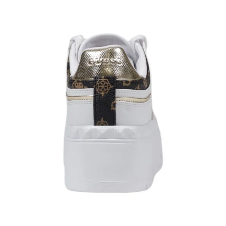 Guess White Polyethylene Platform Pumps