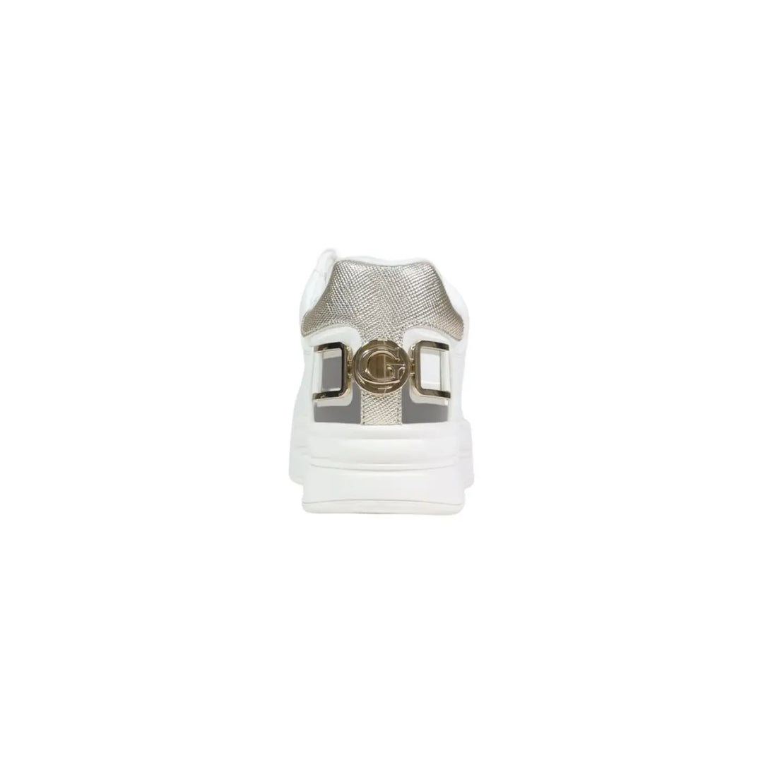 Guess White Polyethylene Platform Sneakers