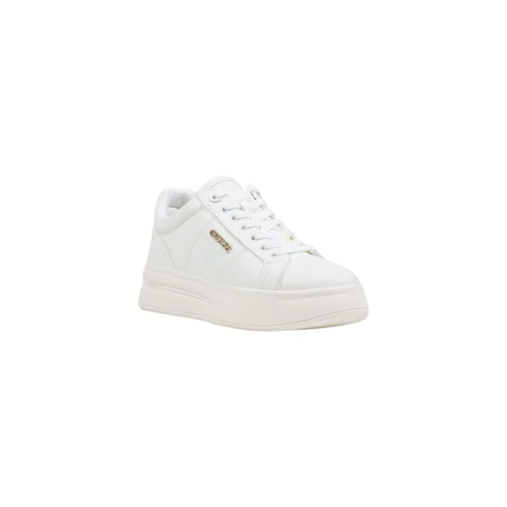 Guess White Polyethylene Platform Sneakers